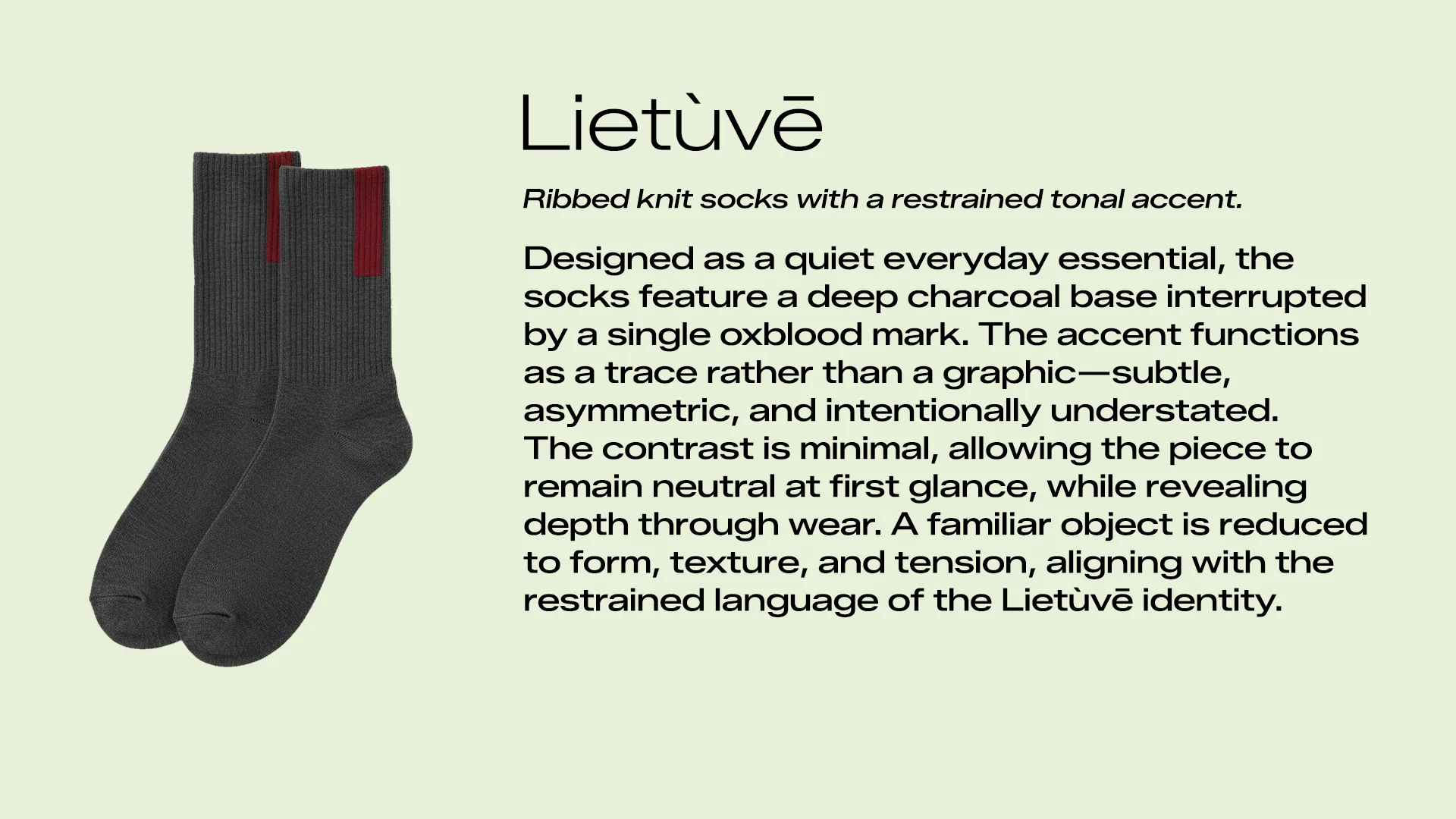 Lietùvē brand identity — Kojines