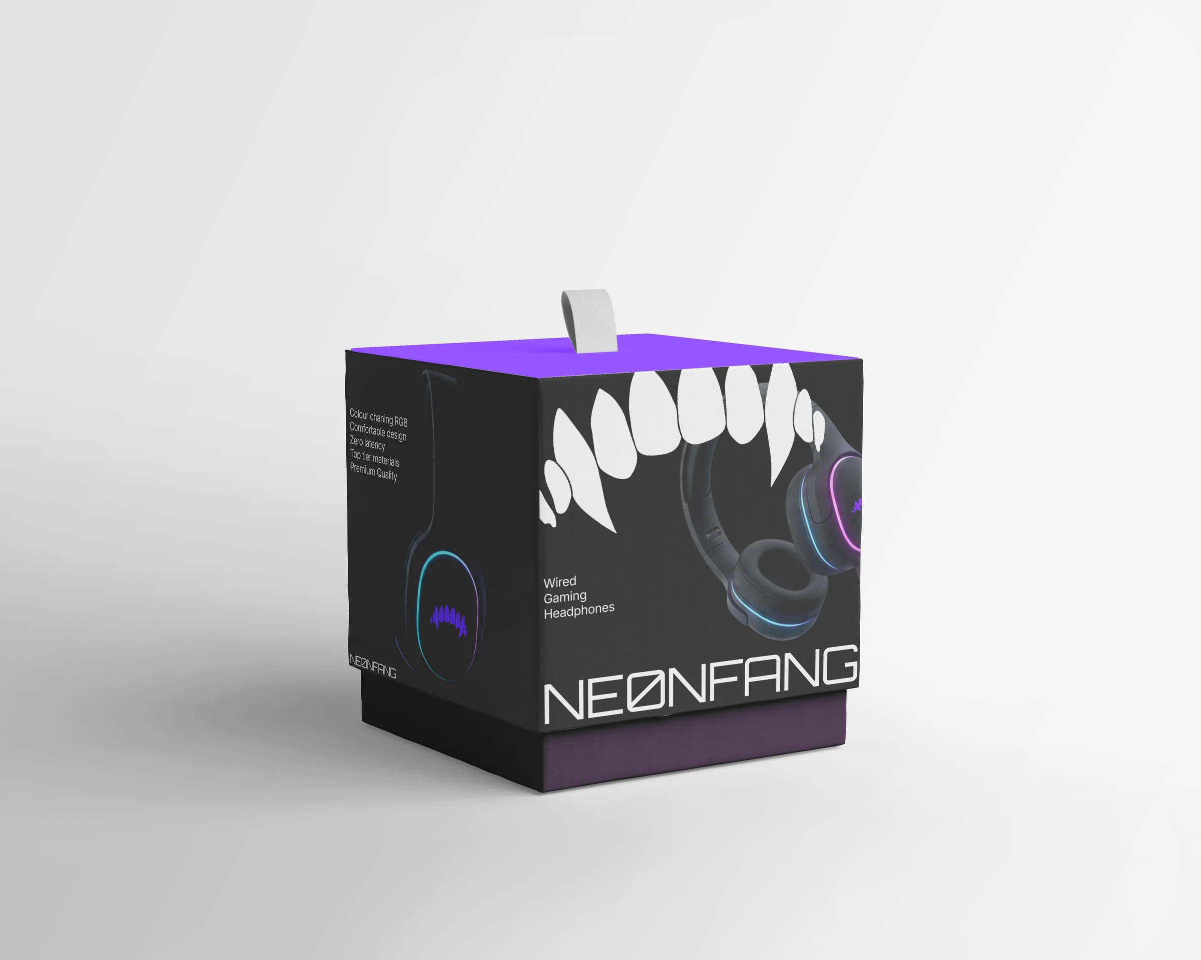 Neonfang brand identity — Headphones