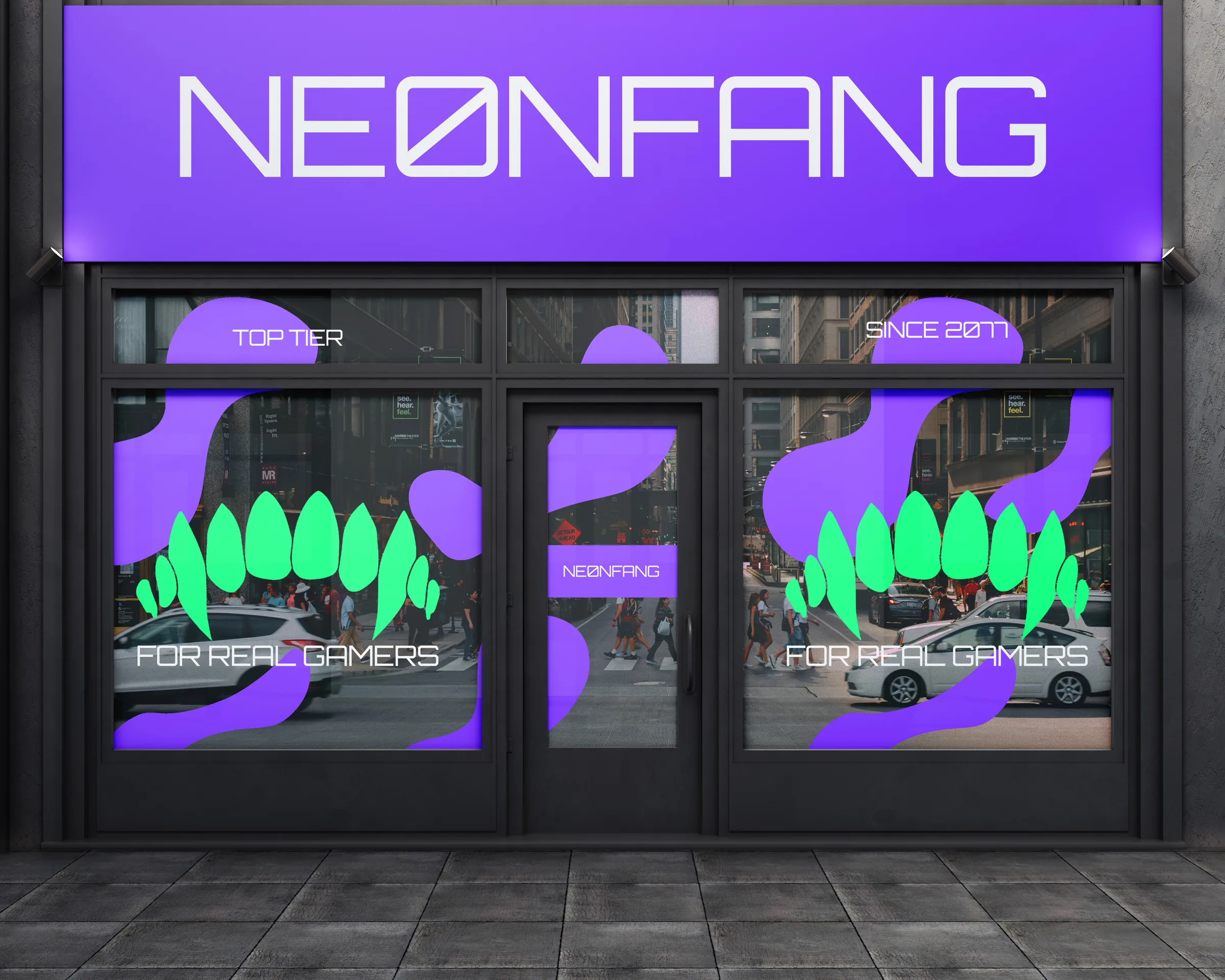 Neonfang brand identity — Store