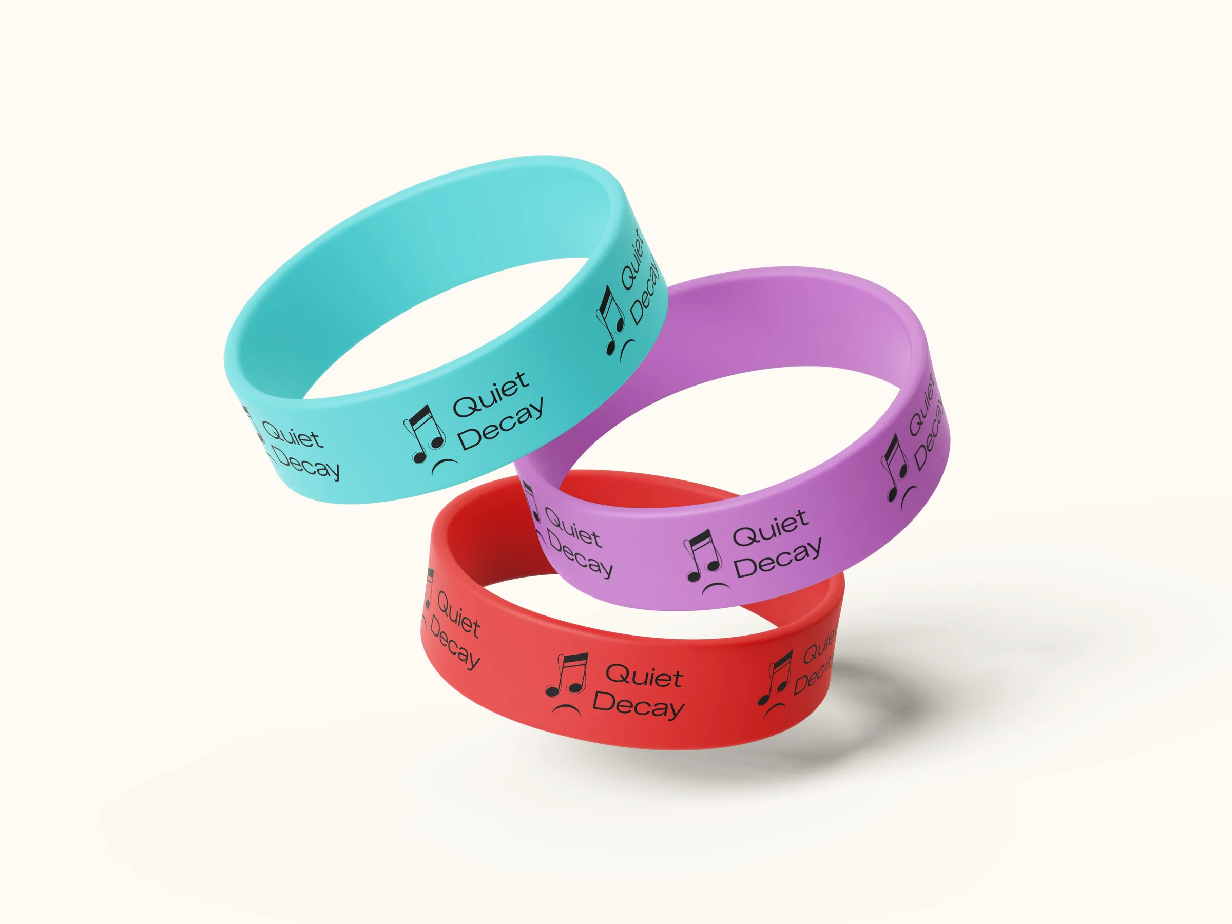 Quiet Decay brand identity — Wristband