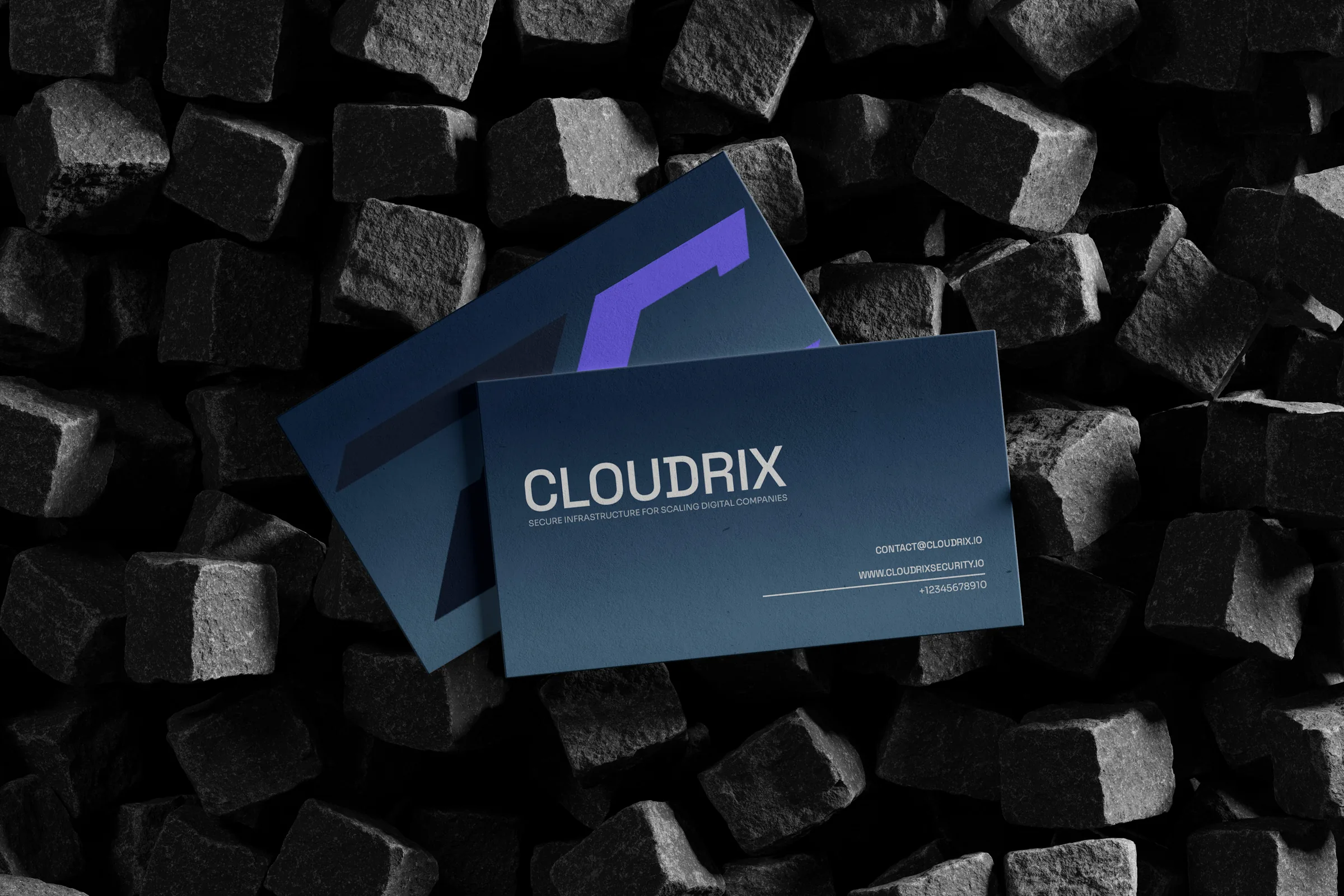 Cloudrix brand identity — Businesscard