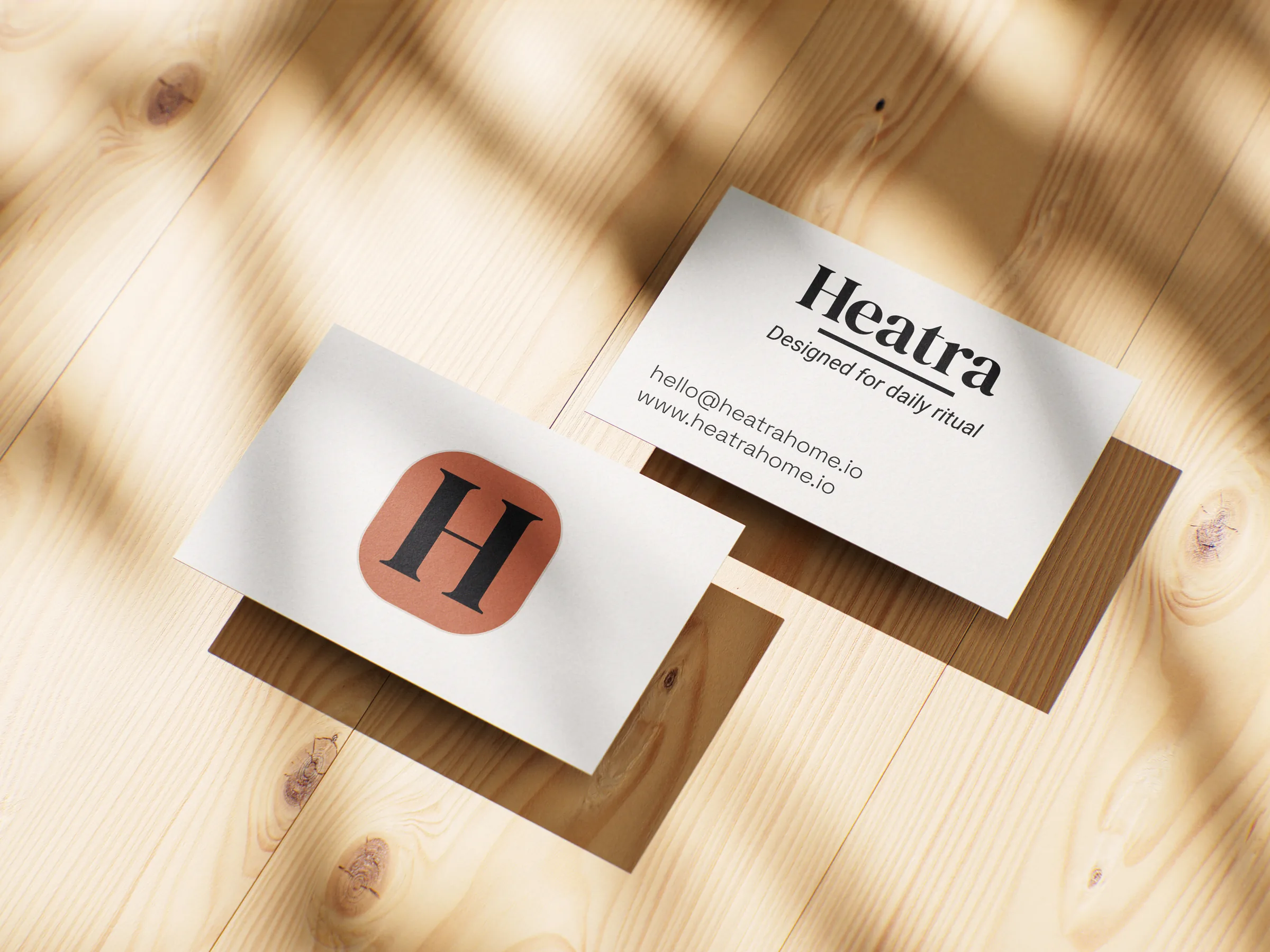 Heatra brand identity — Businesscard